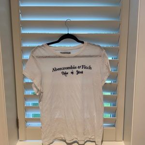 Abercrombie & Fitch white T shirt XL gently worn